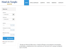 Tablet Screenshot of hoteldotemplobraga.com